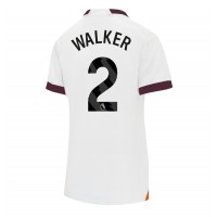 Koszulka piłkarska Manchester City Kyle Walker #2 Strój wyjazdowy dla kobiety 2023-24 tanio Krótki Rękaw